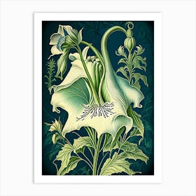 Canterbury Bell 1 Floral Botanical Vintage Poster Flower Art Print