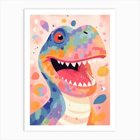 Colourful Dinosaur Megalosaurus Art Print