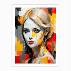 'The Girl In Butter Yellow' Art Print