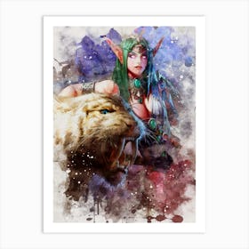 Tyrande Whisperwind World Of Warcraft Art Print