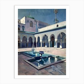 Courtyard In Morocco 2 Art Print