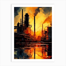 Industrial Abstract Minimalist 2 Art Print