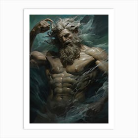  The Greek God Poseidon 4 Art Print