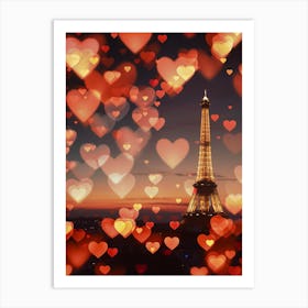 Valentine'S Day In Paris Art Print