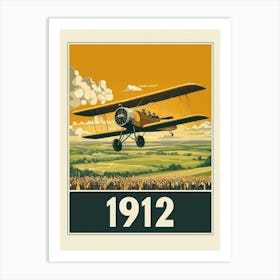 Aihrgdesign A Retro Travel Poster Celebrating The 1912 Advanc 06df2c50 D5d0 46fd B9dc 518696327b10 1 Art Print