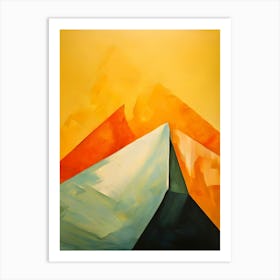 Abstract Mountain Painting 1 Art Print