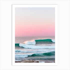 Malibu Beach, California Pink Photography 2 Art Print