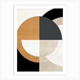 Abstract Circles, Mid Century Art Print