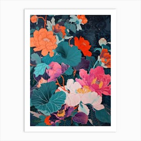 Hokusai  Great Japan Flowers Japanese 10 Art Print