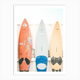 Three Surfboards Art Print