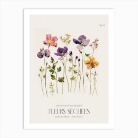 Fleurs Sechees, Dried Flowers Exhibition Poster 16 Art Print