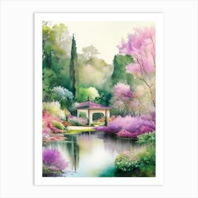 Callaway Gardens, 1, Usa Pastel Watercolour Art Print