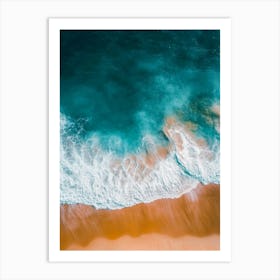 Aerial View Of A Beach 146 Art Print