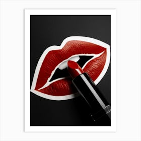 Lipstick Stock Videos & Royalty-Free Footage Art Print