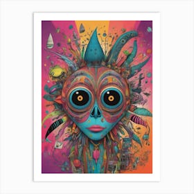 Alien Head Art Print