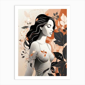 Leonardo Diffusion Xl A Gracefully Modern Female Figure Her Si 0 (5) Art Print