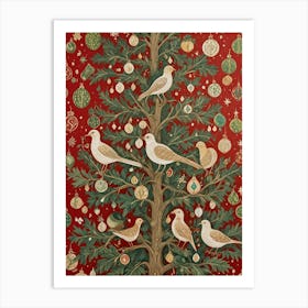 Christmas Birds Art Print