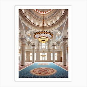 Sleymaniye Mosque Pixel Art 3 Art Print