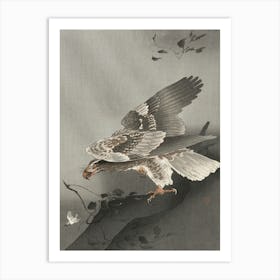 Eagle Lurking At A Prey (1877 1930), Ohara Koson Art Print