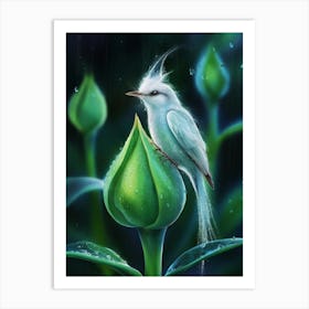 Bird In The Rain 1 Art Print