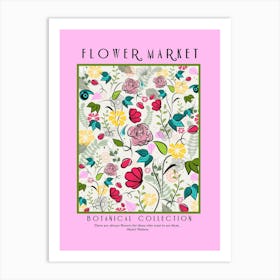 Flower Market Botanical Collection Art Print