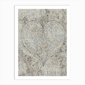 Heart Puzzle 1 Art Print