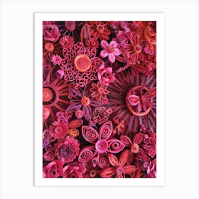 Crimson Garden Art Print