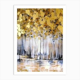 Golden Trees Art Print