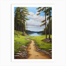 Path To The Lake 5 Art Print