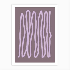 Abstract Purple Art Print