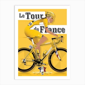 Tour De France Grand Cycling Tour Art Print