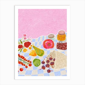 Picnic Table Art Print