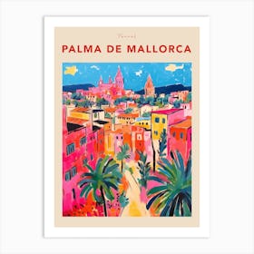 Palma De Mallorca Spain 2 Fauvist Travel Poster Art Print