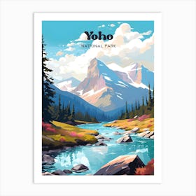 Yoho National Park Canada Adventure Travel Art Art Print