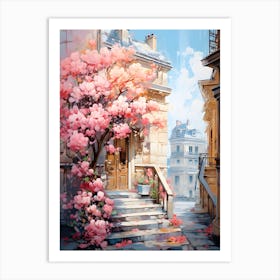 Floral Paris 4 Art Print