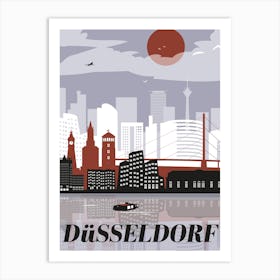 Dusseldorf Portrait Art Print