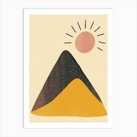 Sunrise Over The Mountains 4 Art Print