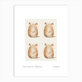 Cute Animals Collection Hamster 4 Art Print