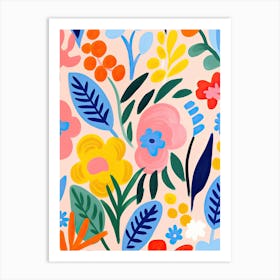 Flowers 16, Matisse style, Floral Art Print