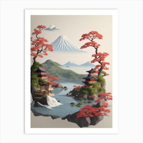 Beautiful Japanese Landscape Art Print