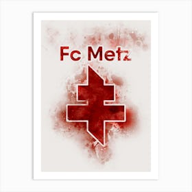 Fc Metz Brokem Glass Watercolor Art Print