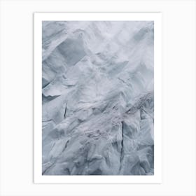 Aerial View Of A Glacier Art Print