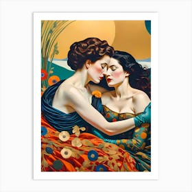 'Lesbian Love' Woman In Love Art Print