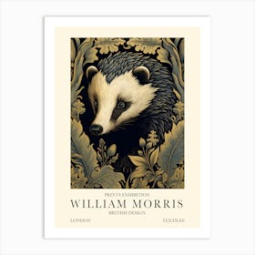 William Morris London Exhibition Poster Badger Art Print Art Print