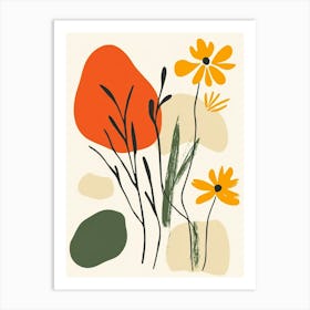 Abstract Flowers 93 Art Print