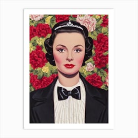 Vivien Leigh Illustration Movies Art Print