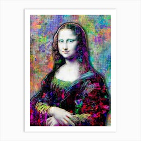 Mona Lisa By Person Art Print