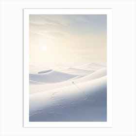 Man In The Snow Art Print