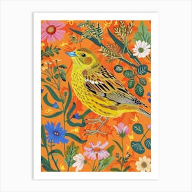 Spring Birds Yellowhammer 3 Art Print