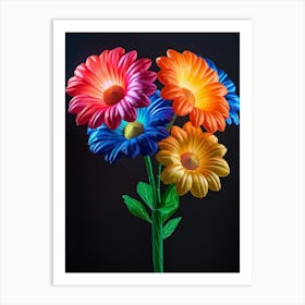 Bright Inflatable Flowers Calendula 2 Art Print